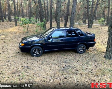 Черный ВАЗ 2115 Самара, объемом двигателя 1.6 л и пробегом 83 тыс. км за 3000 $, фото 1 на Automoto.ua