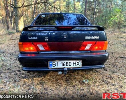 Черный ВАЗ 2115 Самара, объемом двигателя 1.6 л и пробегом 83 тыс. км за 3000 $, фото 2 на Automoto.ua