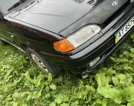 Черный ВАЗ 2115 Самара, объемом двигателя 1.6 л и пробегом 175 тыс. км за 1600 $, фото 2 на Automoto.ua