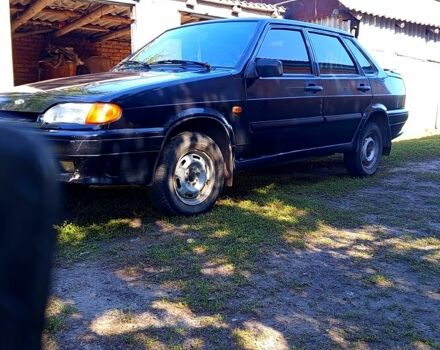 Черный ВАЗ 2115 Самара, объемом двигателя 1.6 л и пробегом 201 тыс. км за 1700 $, фото 1 на Automoto.ua