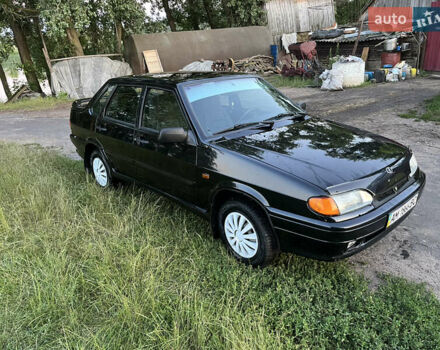 Черный ВАЗ 2115 Самара, объемом двигателя 1.6 л и пробегом 76 тыс. км за 3500 $, фото 1 на Automoto.ua