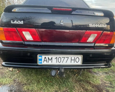 Черный ВАЗ 2115 Самара, объемом двигателя 1.59 л и пробегом 190 тыс. км за 2700 $, фото 2 на Automoto.ua