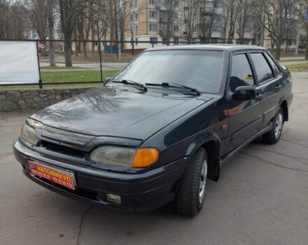 Черный ВАЗ 2115 Самара, объемом двигателя 1.5 л и пробегом 220 тыс. км за 1700 $, фото 1 на Automoto.ua