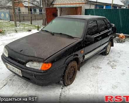 Черный ВАЗ 2115 Самара, объемом двигателя 1.5 л и пробегом 100 тыс. км за 800 $, фото 1 на Automoto.ua