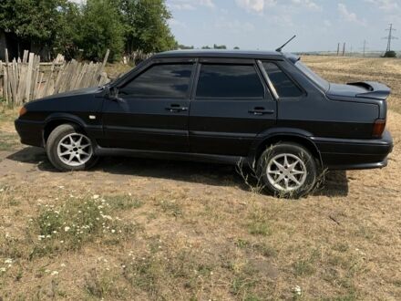 Черный ВАЗ 2115 Самара, объемом двигателя 1.5 л и пробегом 200 тыс. км за 1500 $, фото 1 на Automoto.ua