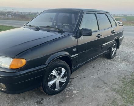 Черный ВАЗ 2115 Самара, объемом двигателя 1.5 л и пробегом 200 тыс. км за 800 $, фото 1 на Automoto.ua