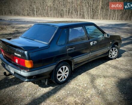 Черный ВАЗ 2115 Самара, объемом двигателя 1.5 л и пробегом 347 тыс. км за 1300 $, фото 1 на Automoto.ua