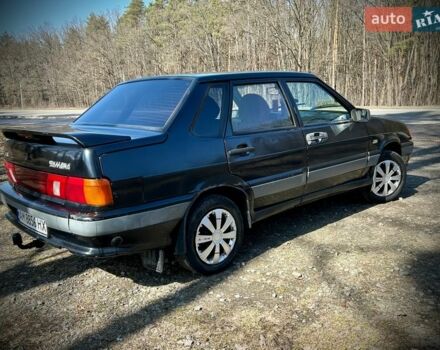 Черный ВАЗ 2115 Самара, объемом двигателя 1.5 л и пробегом 347 тыс. км за 1300 $, фото 1 на Automoto.ua