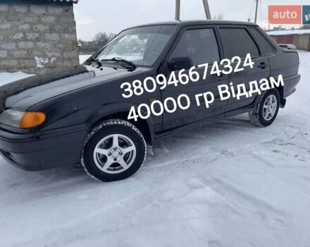 Черный ВАЗ 2115 Самара, объемом двигателя 1.5 л и пробегом 188 тыс. км за 1500 $, фото 1 на Automoto.ua