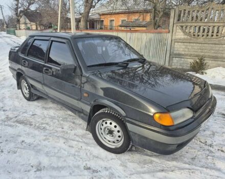 Черный ВАЗ 2115 Самара, объемом двигателя 1.5 л и пробегом 190 тыс. км за 1650 $, фото 1 на Automoto.ua