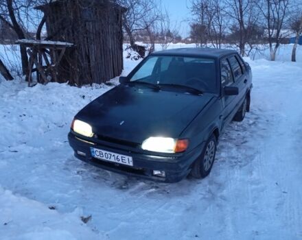 Черный ВАЗ 2115 Самара, объемом двигателя 1.6 л и пробегом 350 тыс. км за 1300 $, фото 1 на Automoto.ua