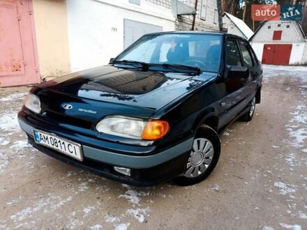 Черный ВАЗ 2115 Самара, объемом двигателя 1.5 л и пробегом 225 тыс. км за 2100 $, фото 1 на Automoto.ua