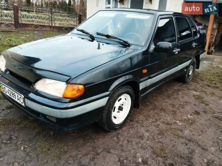 Черный ВАЗ 2115 Самара, объемом двигателя 1.5 л и пробегом 130 тыс. км за 1750 $, фото 1 на Automoto.ua
