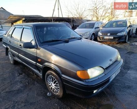 Черный ВАЗ 2115 Самара, объемом двигателя 1.5 л и пробегом 155 тыс. км за 1550 $, фото 1 на Automoto.ua