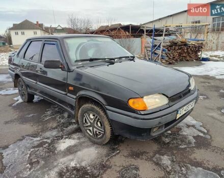 Черный ВАЗ 2115 Самара, объемом двигателя 1.5 л и пробегом 112 тыс. км за 1150 $, фото 1 на Automoto.ua