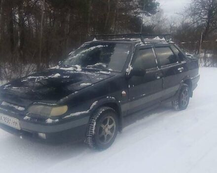 Чорний ВАЗ 2115 Самара, об'ємом двигуна 1.6 л та пробігом 221 тис. км за 1550 $, фото 1 на Automoto.ua