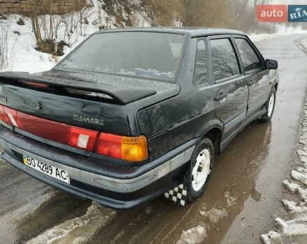 Чорний ВАЗ 2115 Самара, об'ємом двигуна 1.5 л та пробігом 131 тис. км за 1950 $, фото 1 на Automoto.ua