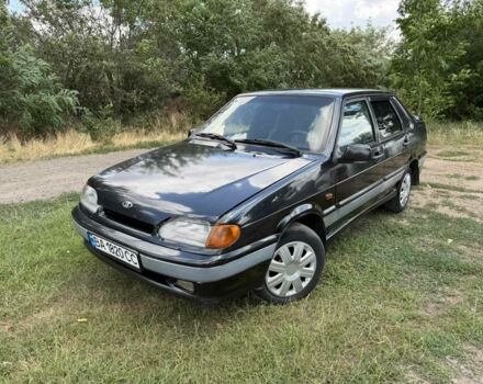 Черный ВАЗ 2115 Самара, объемом двигателя 1.5 л и пробегом 370 тыс. км за 1309 $, фото 1 на Automoto.ua
