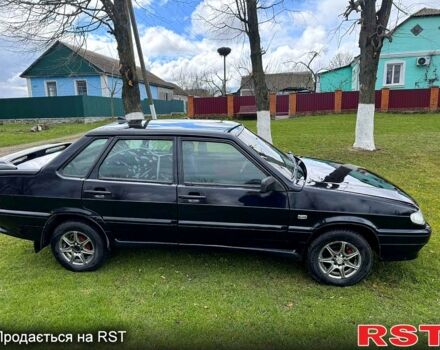 Черный ВАЗ 2115 Самара, объемом двигателя 1.5 л и пробегом 170 тыс. км за 1250 $, фото 1 на Automoto.ua
