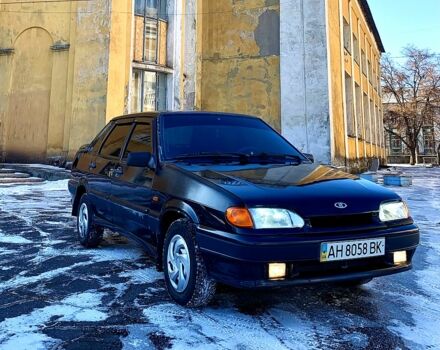 Черный ВАЗ 2115 Самара, объемом двигателя 1.5 л и пробегом 1700 тыс. км за 1800 $, фото 1 на Automoto.ua