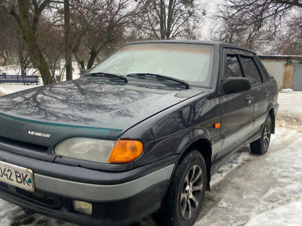 Черный ВАЗ 2115 Самара, объемом двигателя 1.5 л и пробегом 200 тыс. км за 2100 $, фото 1 на Automoto.ua