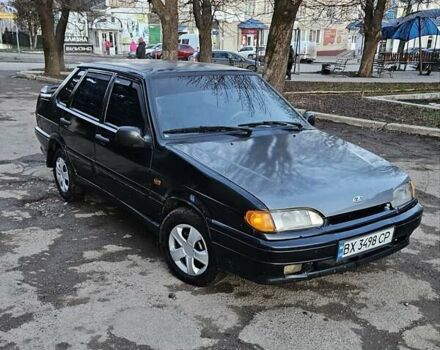 Черный ВАЗ 2115 Самара, объемом двигателя 1.5 л и пробегом 200 тыс. км за 950 $, фото 1 на Automoto.ua