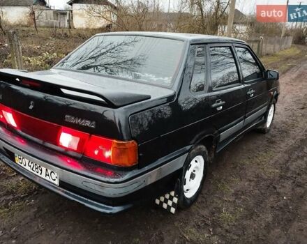 Черный ВАЗ 2115 Самара, объемом двигателя 1.5 л и пробегом 130 тыс. км за 1750 $, фото 1 на Automoto.ua