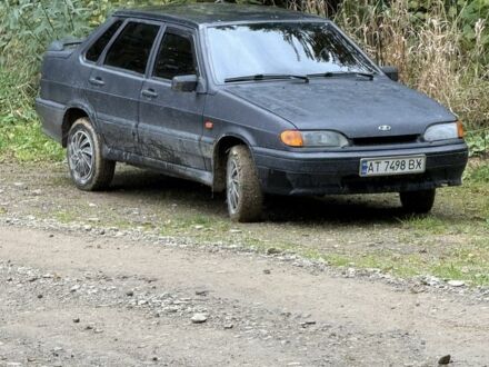 Черный ВАЗ 2115 Самара, объемом двигателя 1.6 л и пробегом 200 тыс. км за 1050 $, фото 1 на Automoto.ua