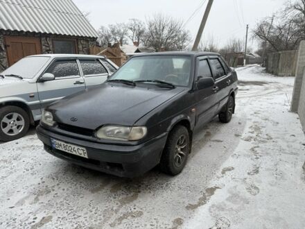 Черный ВАЗ 2115 Самара, объемом двигателя 1.6 л и пробегом 200 тыс. км за 1250 $, фото 1 на Automoto.ua