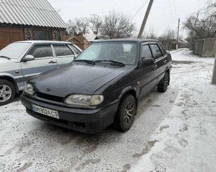 Черный ВАЗ 2115 Самара, объемом двигателя 1.6 л и пробегом 200 тыс. км за 1250 $, фото 1 на Automoto.ua