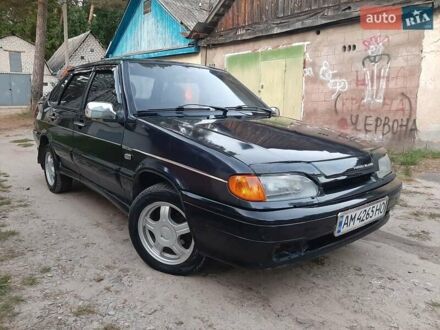 Черный ВАЗ 2115 Самара, объемом двигателя 1.6 л и пробегом 260 тыс. км за 2150 $, фото 1 на Automoto.ua