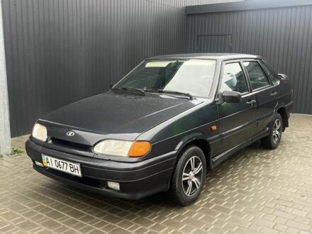 Черный ВАЗ 2115 Самара, объемом двигателя 1.6 л и пробегом 150 тыс. км за 1900 $, фото 1 на Automoto.ua