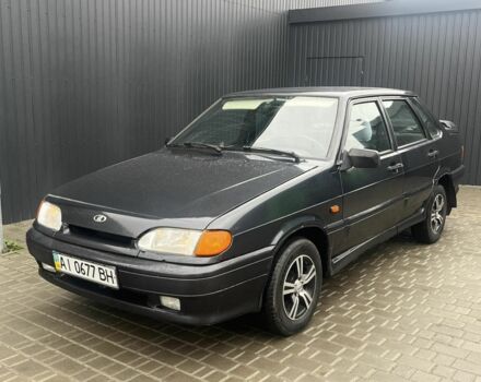 Черный ВАЗ 2115 Самара, объемом двигателя 1.6 л и пробегом 150 тыс. км за 1900 $, фото 1 на Automoto.ua