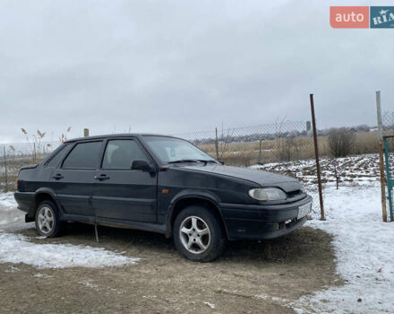 Черный ВАЗ 2115 Самара, объемом двигателя 1.6 л и пробегом 230 тыс. км за 1623 $, фото 1 на Automoto.ua
