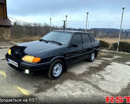 Черный ВАЗ 2115 Самара, объемом двигателя 1.6 л и пробегом 200 тыс. км за 1900 $, фото 1 на Automoto.ua
