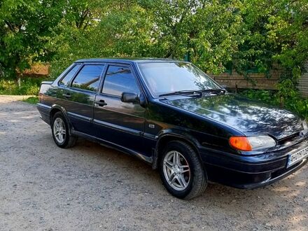 Черный ВАЗ 2115 Самара, объемом двигателя 1.6 л и пробегом 165 тыс. км за 2200 $, фото 1 на Automoto.ua