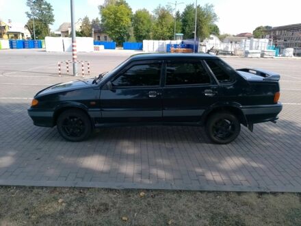 Черный ВАЗ 2115 Самара, объемом двигателя 1.6 л и пробегом 96 тыс. км за 1800 $, фото 1 на Automoto.ua