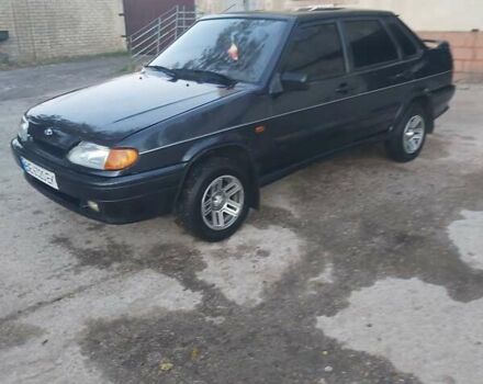 Черный ВАЗ 2115 Самара, объемом двигателя 1.6 л и пробегом 215 тыс. км за 1950 $, фото 1 на Automoto.ua