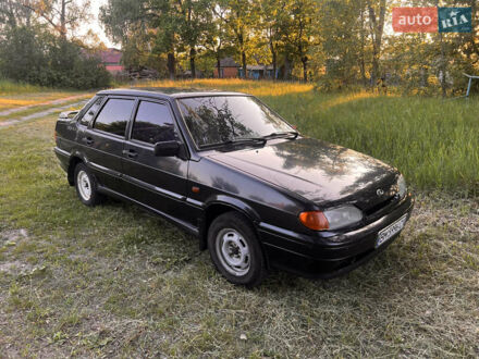 Чорний ВАЗ 2115 Самара, об'ємом двигуна 1.6 л та пробігом 135 тис. км за 2150 $, фото 1 на Automoto.ua