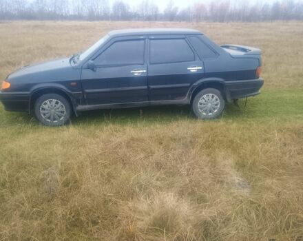 Черный ВАЗ 2115 Самара, объемом двигателя 1.6 л и пробегом 187 тыс. км за 1500 $, фото 1 на Automoto.ua