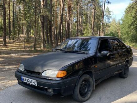 Черный ВАЗ 2115 Самара, объемом двигателя 1.6 л и пробегом 100 тыс. км за 1000 $, фото 1 на Automoto.ua