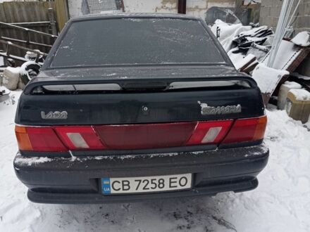Чорний ВАЗ 2115 Самара, об'ємом двигуна 1.4 л та пробігом 250 тис. км за 1500 $, фото 1 на Automoto.ua