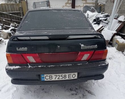 Черный ВАЗ 2115 Самара, объемом двигателя 1.4 л и пробегом 250 тыс. км за 1500 $, фото 1 на Automoto.ua