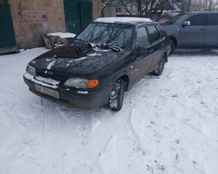 Черный ВАЗ 2115 Самара, объемом двигателя 2 л и пробегом 183 тыс. км за 999 $, фото 1 на Automoto.ua