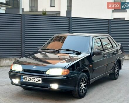 Черный ВАЗ 2115 Самара, объемом двигателя 1.6 л и пробегом 170 тыс. км за 1600 $, фото 1 на Automoto.ua