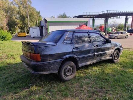Черный ВАЗ 2115 Самара, объемом двигателя 1 л и пробегом 250 тыс. км за 1300 $, фото 1 на Automoto.ua