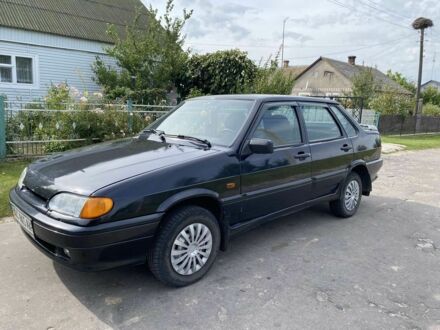 Черный ВАЗ 2115 Самара, объемом двигателя 1.6 л и пробегом 204 тыс. км за 2000 $, фото 1 на Automoto.ua