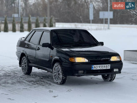 Чорний ВАЗ 2115 Самара, об'ємом двигуна 1.6 л та пробігом 155 тис. км за 2100 $, фото 1 на Automoto.ua
