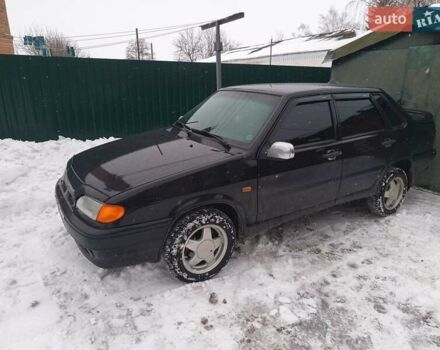 Черный ВАЗ 2115 Самара, объемом двигателя 1.6 л и пробегом 208 тыс. км за 2800 $, фото 1 на Automoto.ua