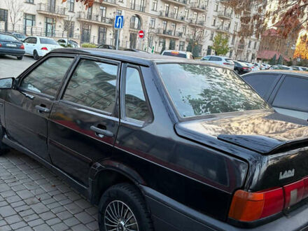 Черный ВАЗ 2115 Самара, объемом двигателя 1.6 л и пробегом 235 тыс. км за 1600 $, фото 1 на Automoto.ua